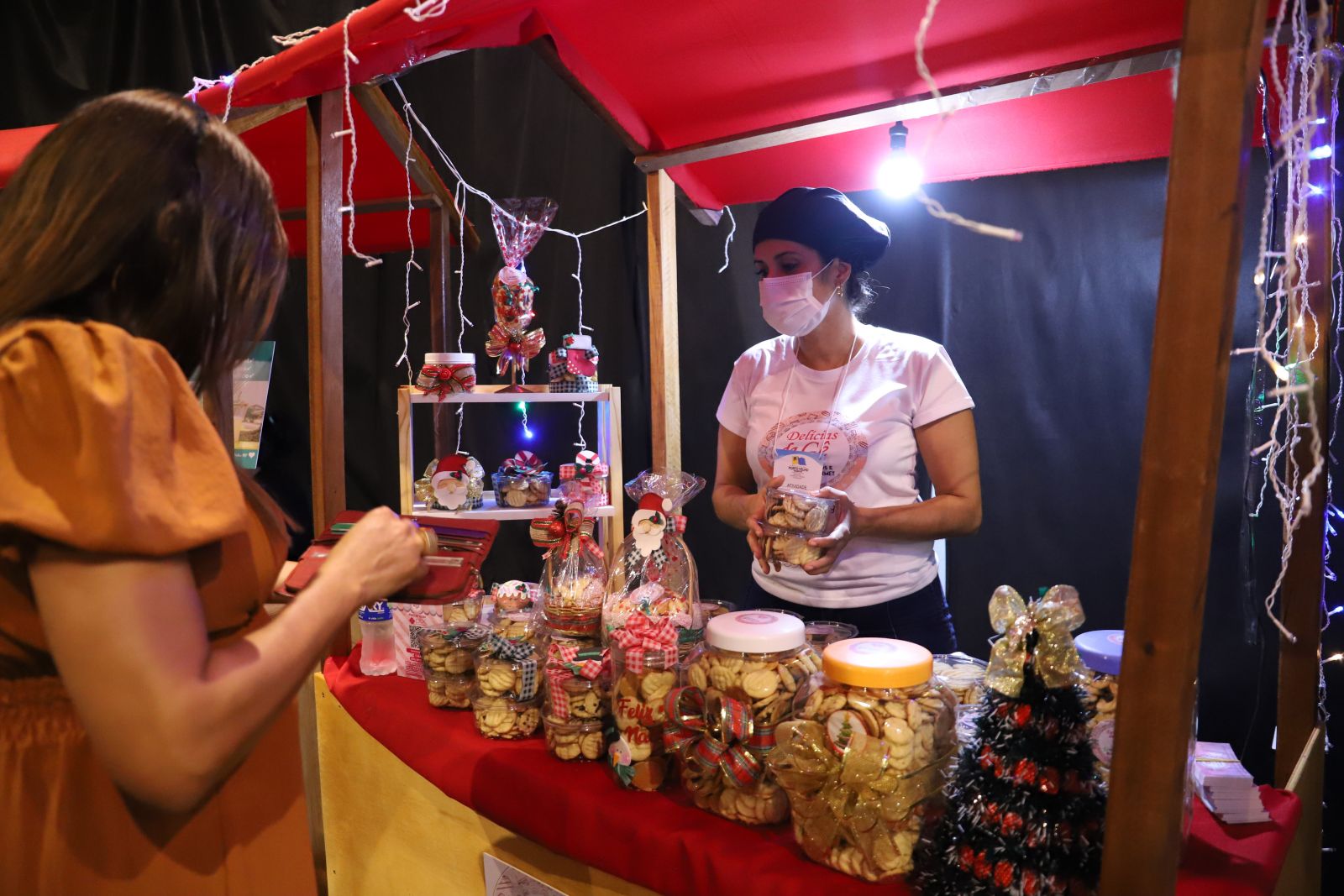 Geciana Gomes expôs seus produtos durante os três dias de evento